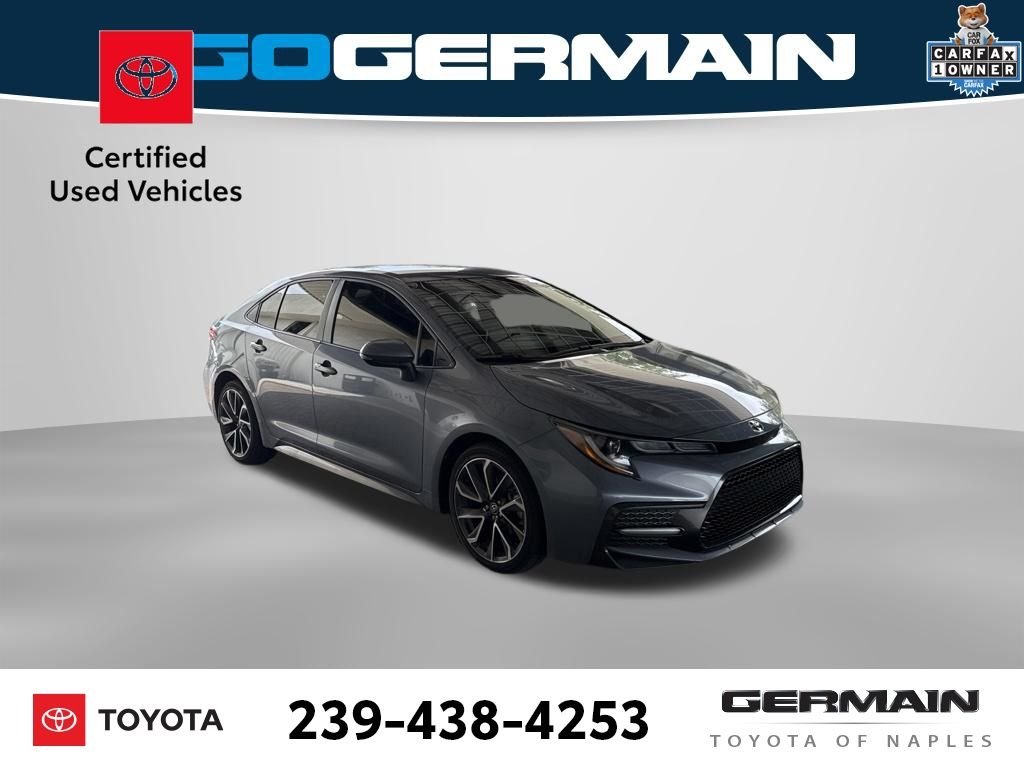 Certified Used 2020 Blue Toyota SE image 9