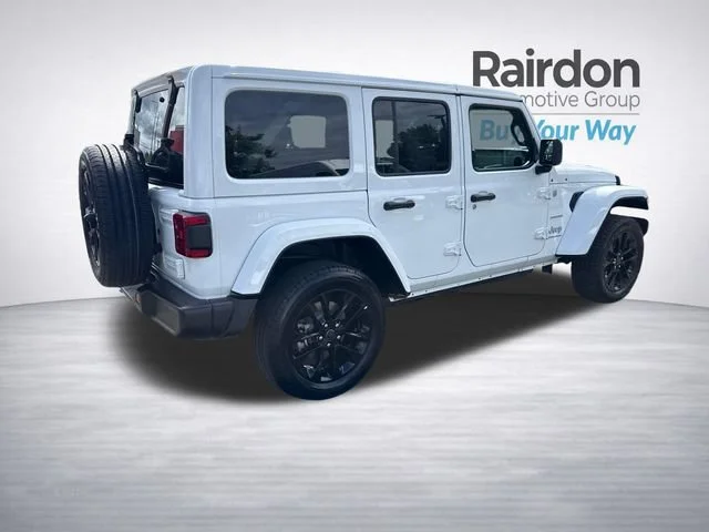 Used 2024 Bright White Clearcoat Jeep Sahara 4xe image 7