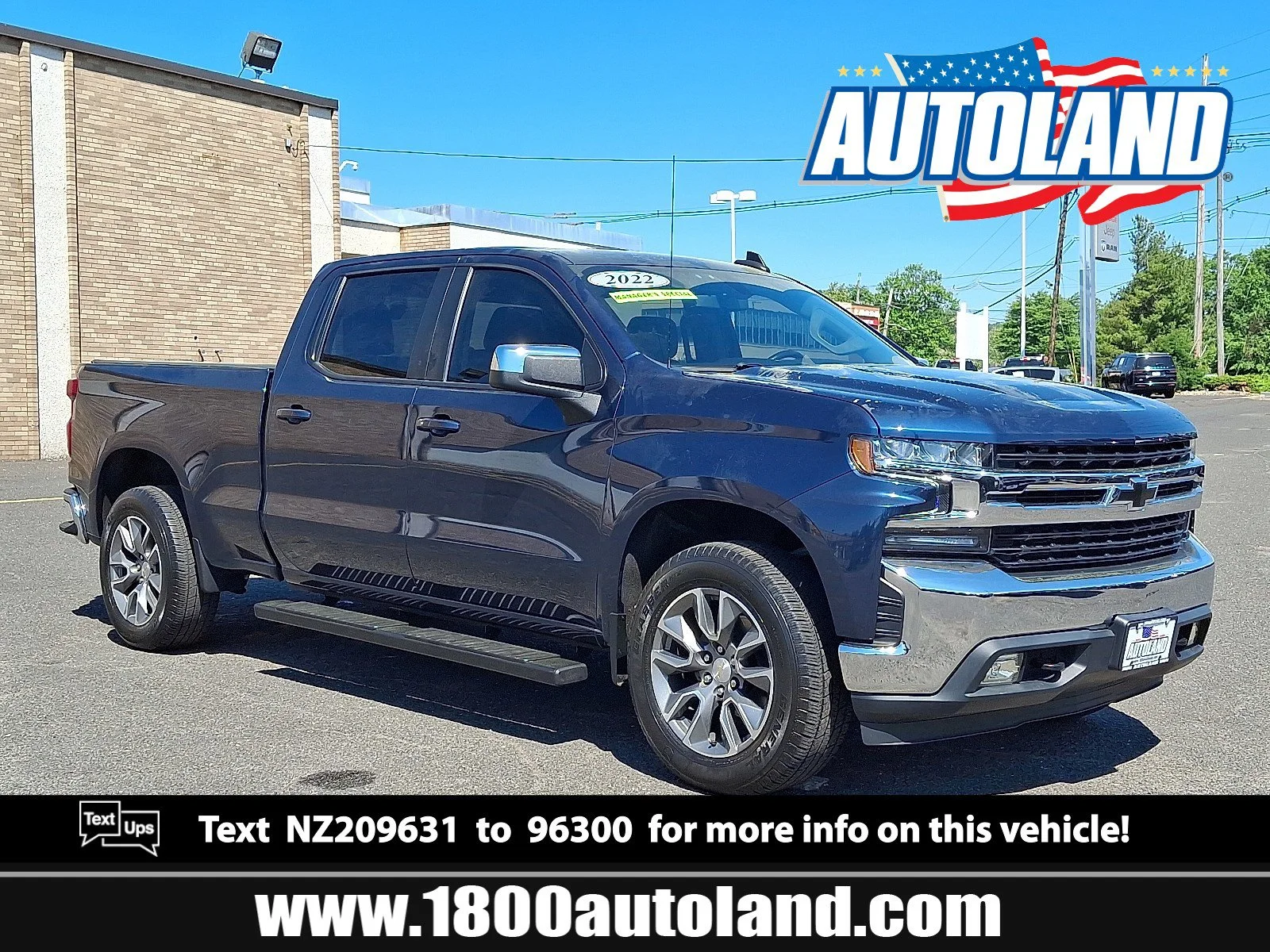 Used 2022 Northsky Blue Metallic Chevrolet LT image 1