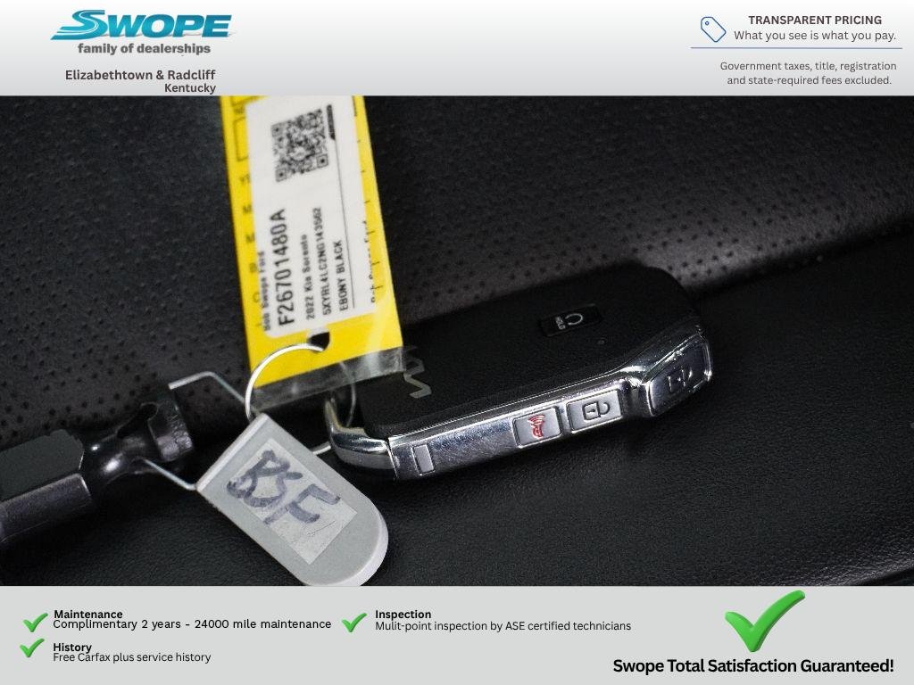 Used 2022 EBONY BLACK Kia S image 31