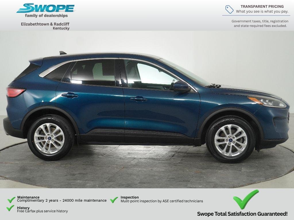 Used 2020 Dark Persian Green Metallic Ford SE image 3