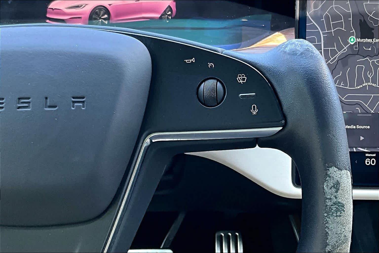 Used 2021 Solid Black Tesla Plaid image 24