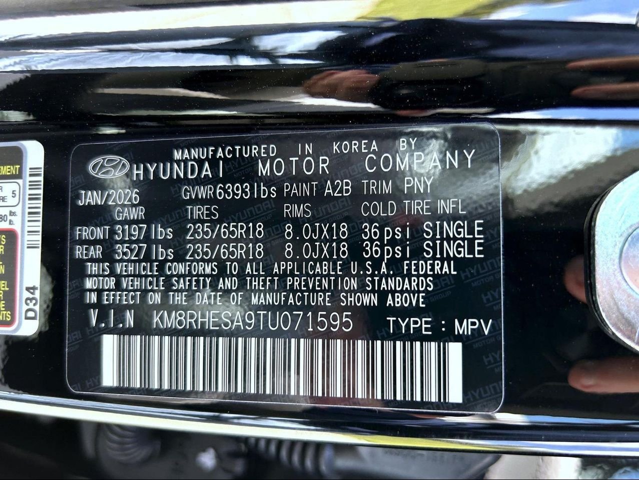 New 2026 Black Hyundai SEL Premium image 27