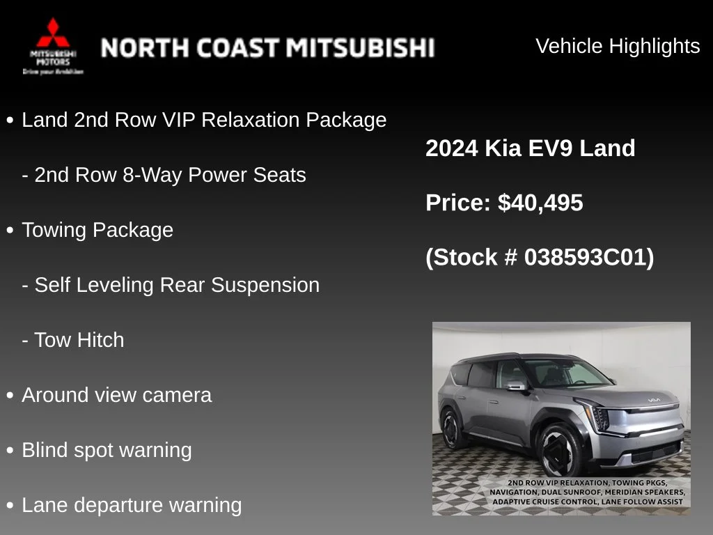Used 2024 Kia EV9 Land with VIN KNDADFS51R6038593 for sale in Bedford, OH