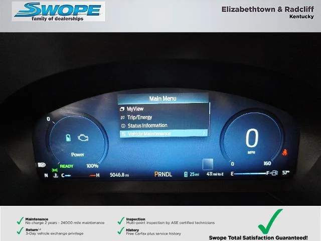 New 2025 Star White Metallic Tri-coat Ford Plug-in Hybrid image 23
