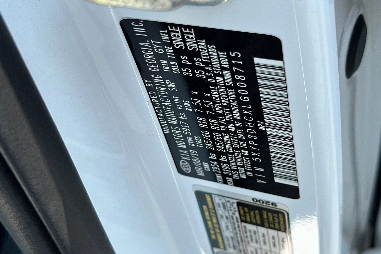 Used 2020 White Kia EX image 35