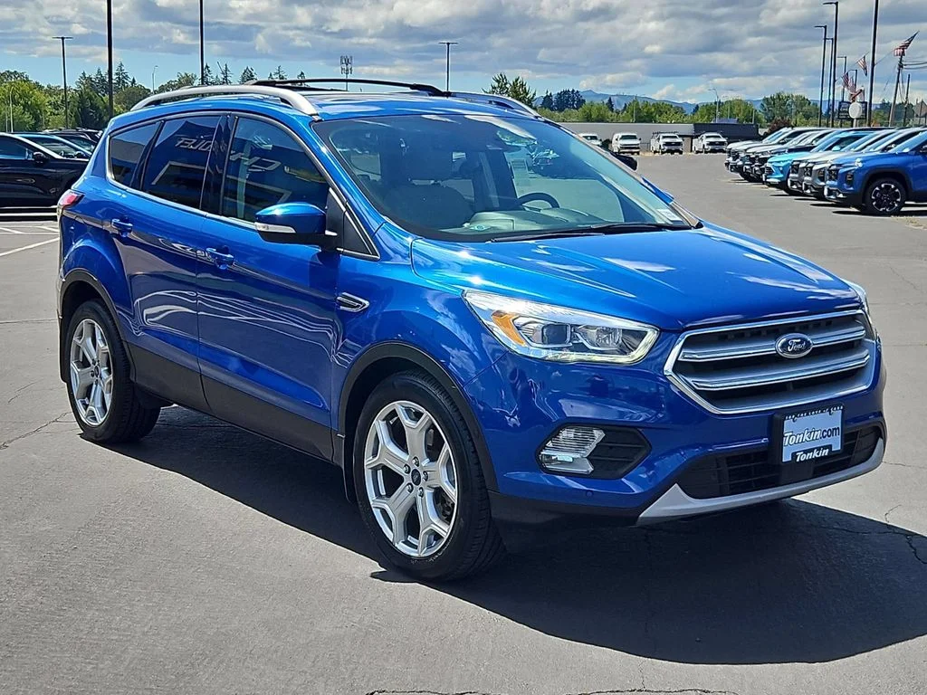 Used 2017 Lightning Blue Metallic Ford Titanium image 8