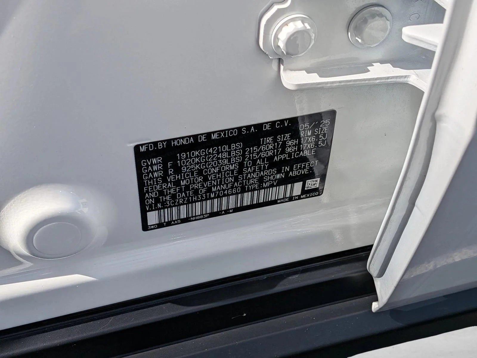 Used 2026 Platinum White Pearl Honda LX image 23