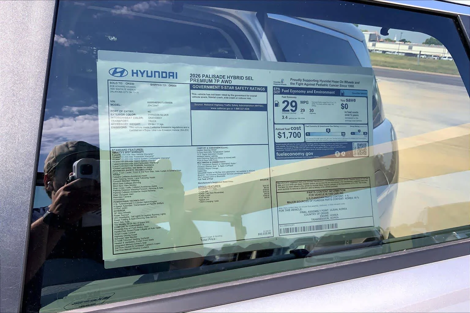 New 2026 Typhoon Silver Metallic Hyundai SEL Premium 7P image 18