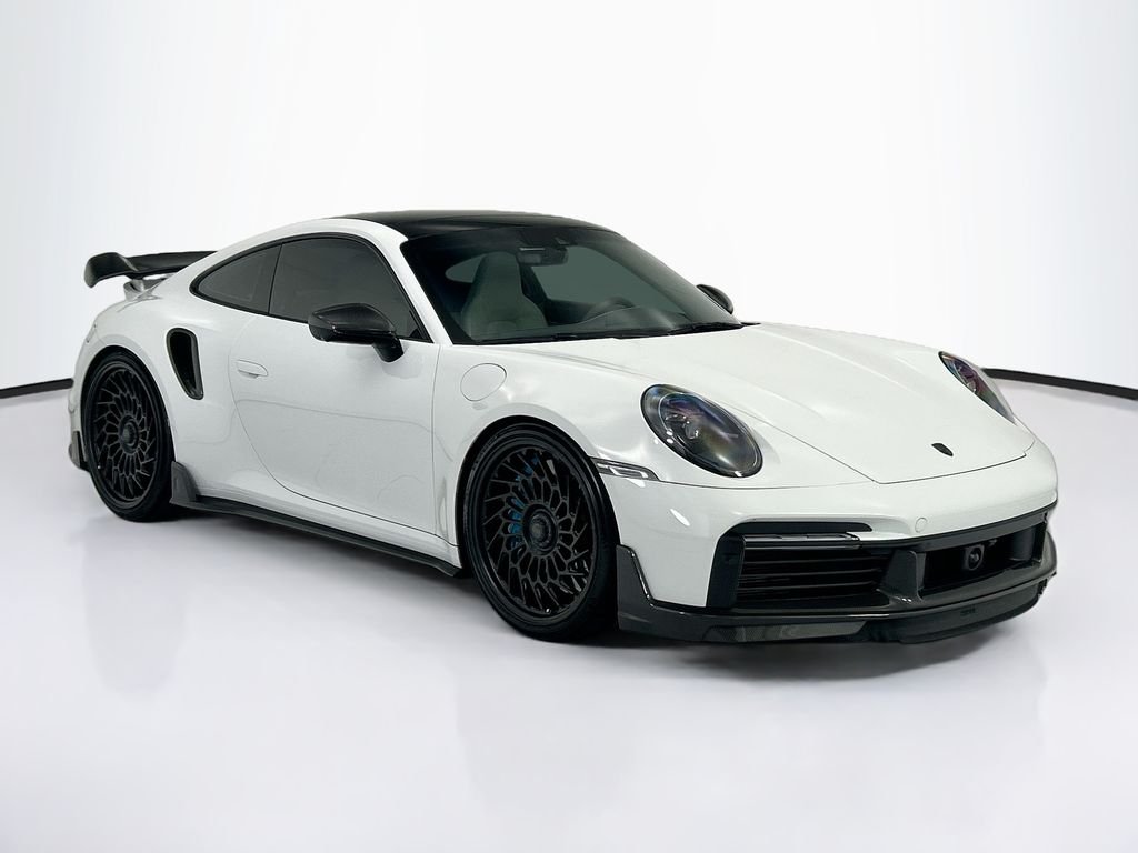 Used 2021 Carrara White Metallic Porsche Turbo S image 3