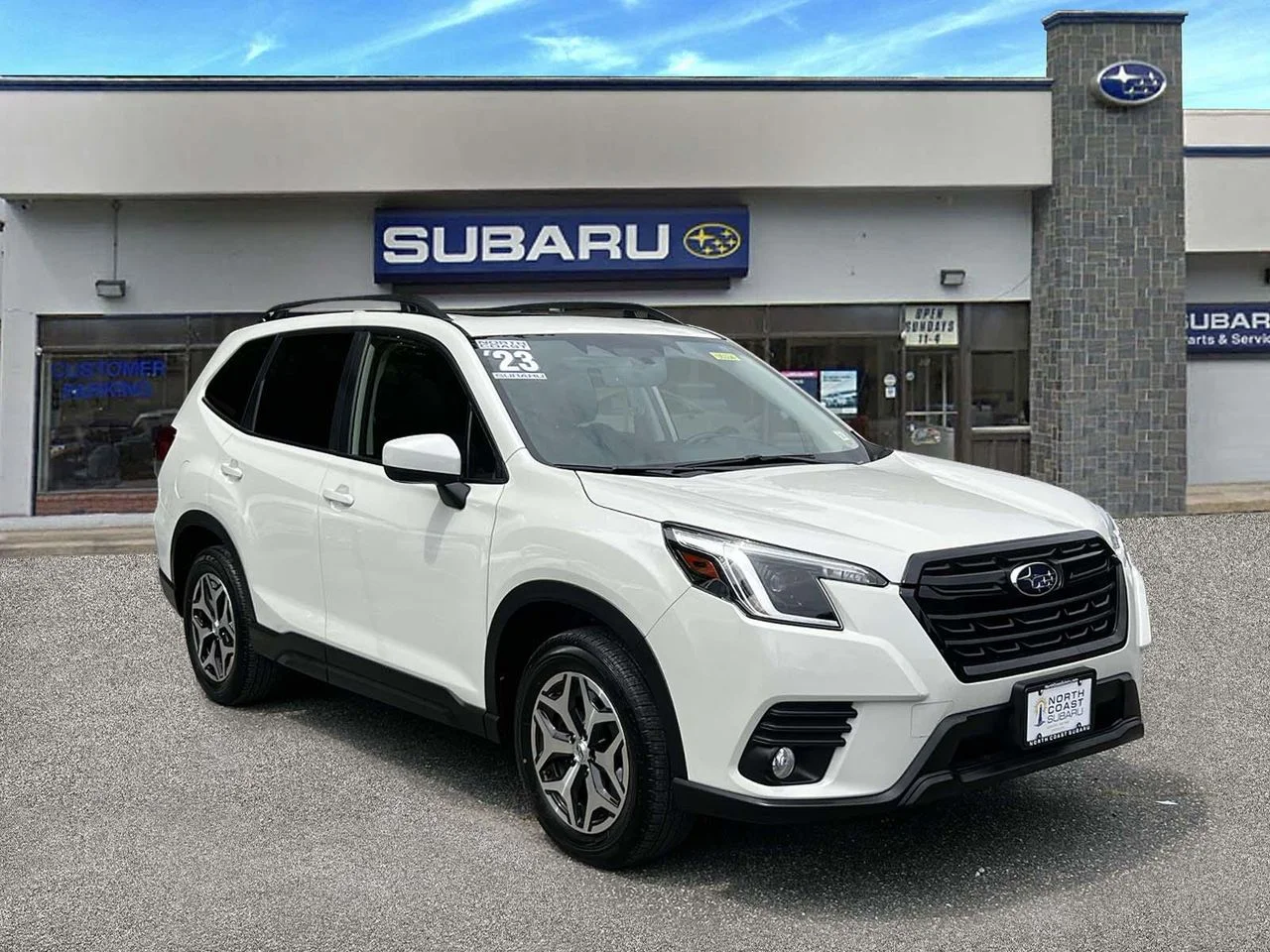 Used 2023 Crystal White Pearl Subaru Premium image 1