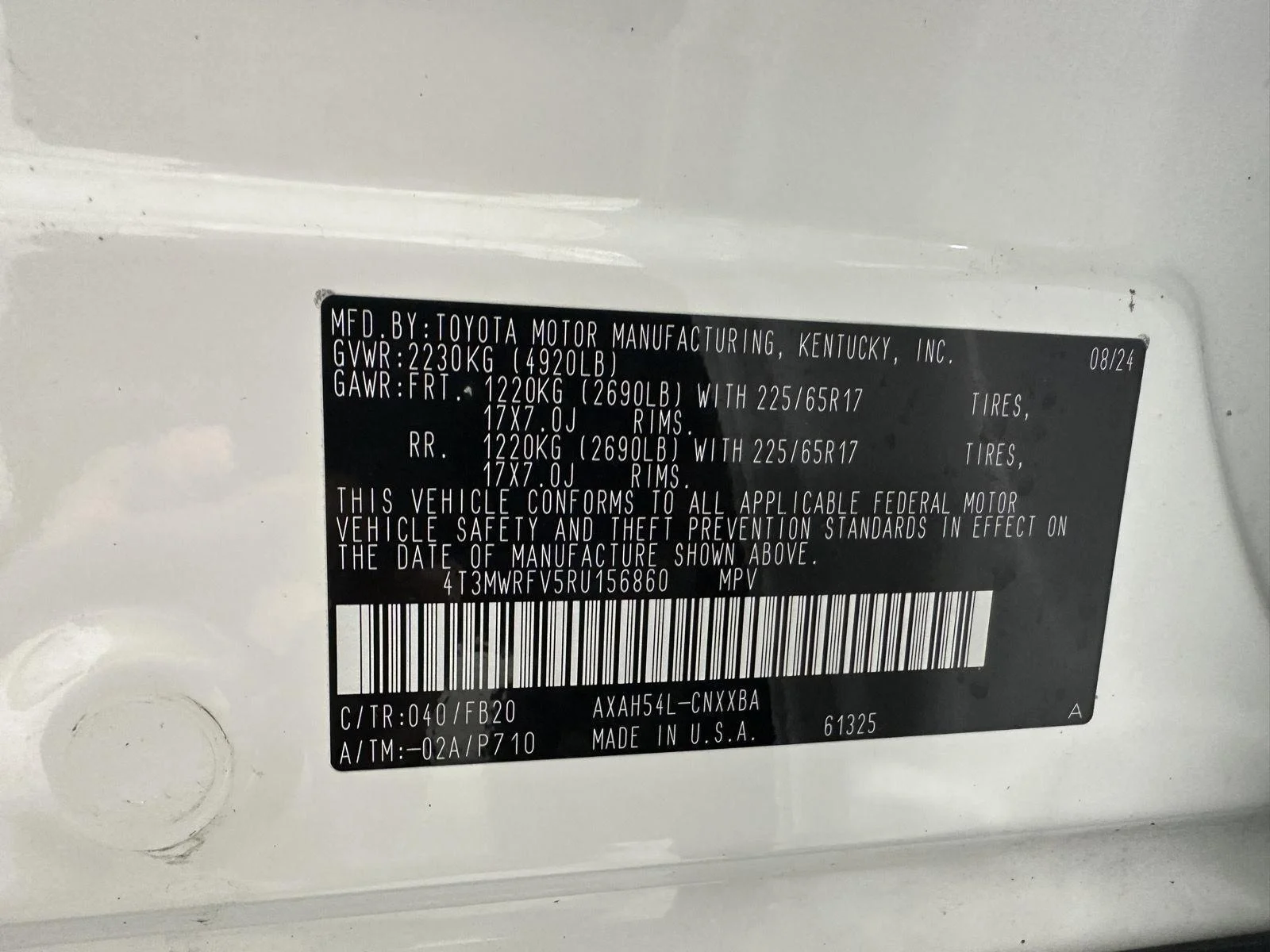 Used 2024 Ice Cap Toyota Hybrid LE image 31