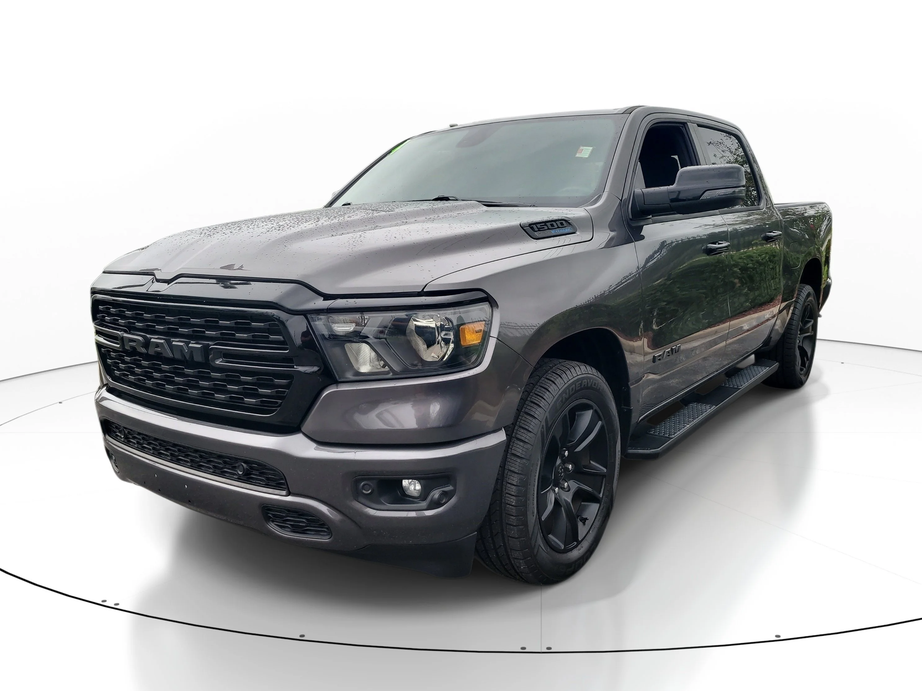 Used 2024 Granite Crystal Metallic Clearcoat Ram Big Horn image 3