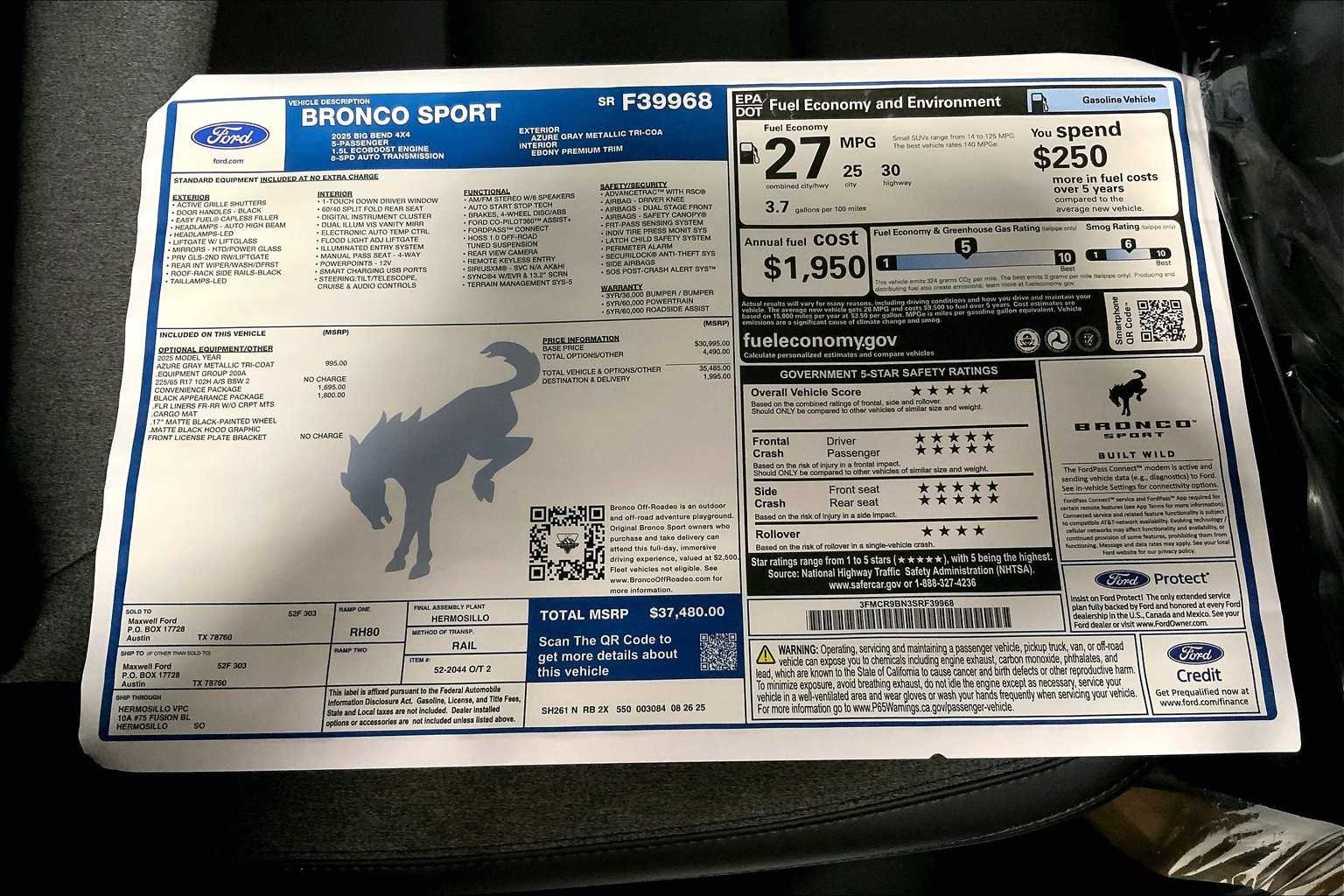 2025 Ford Bronco Sport Big Bend - Photo 21