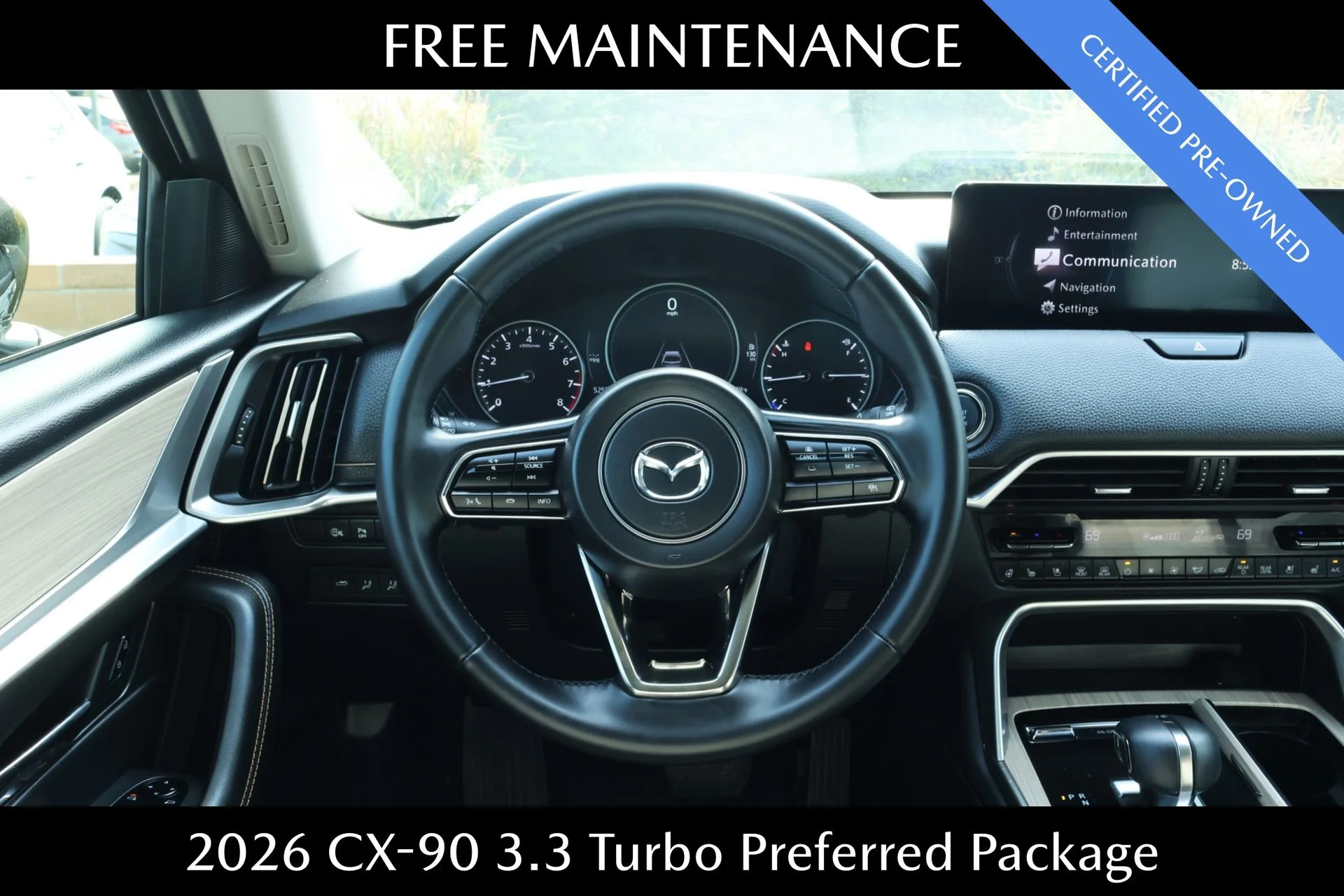 Certified Used 2026 Black Mazda 3.3 Turbo Preferred image 8