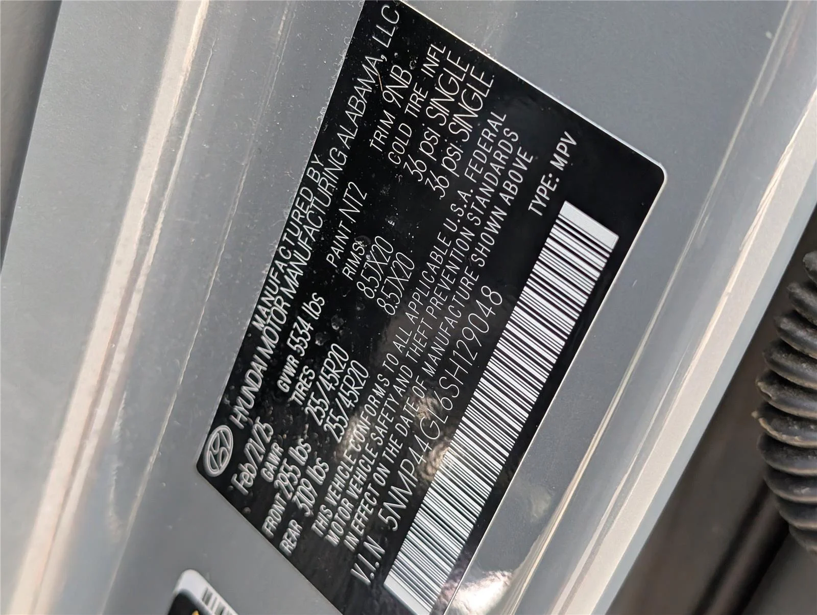Used 2025 Hampton Gray Hyundai Limited image 37