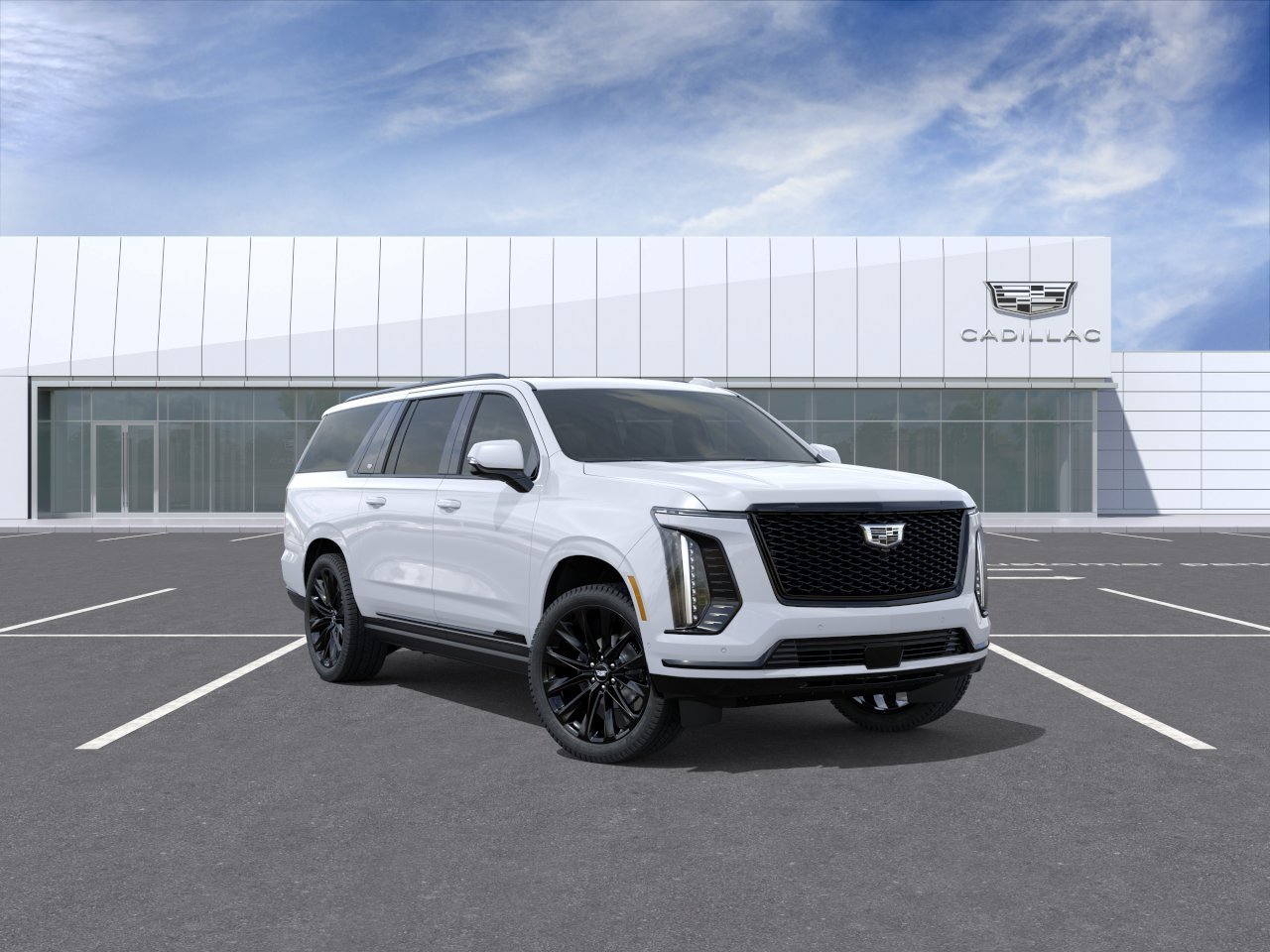 New 2026 Vibrant White Tricoat Cadillac Platinum Sport image 1