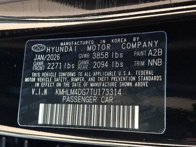 New 2026 Black Hyundai SEL Sport image 19