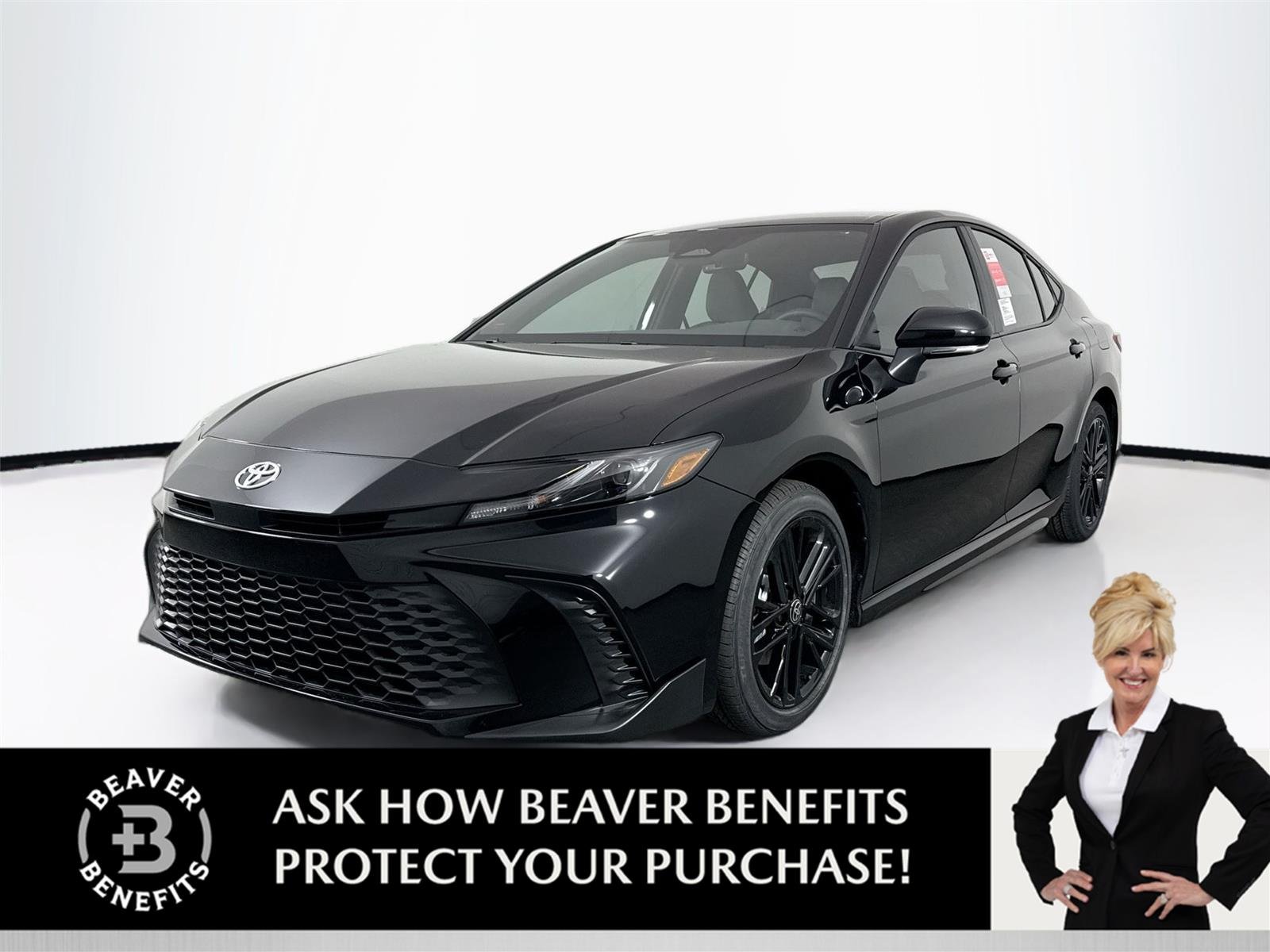 New 2026 Midnight Black Metallic Toyota SE image 1