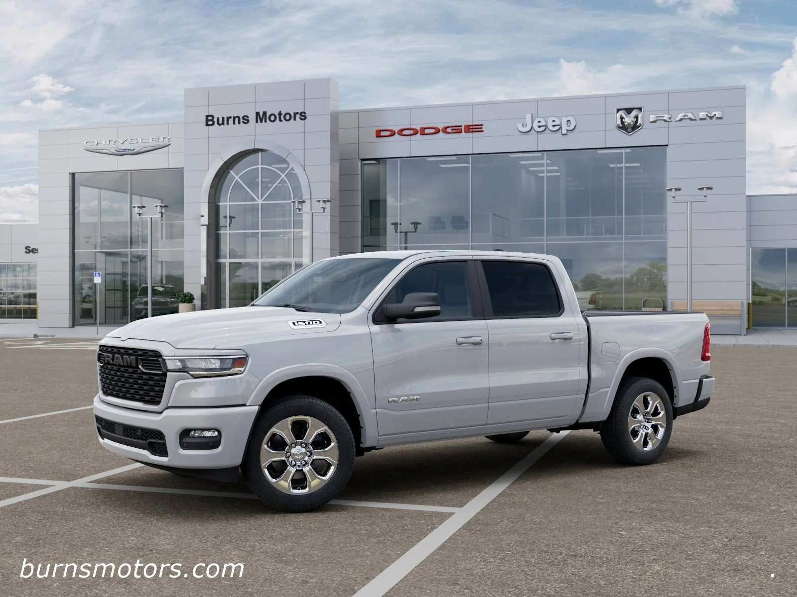 New 2026 Bright White Clear-Coat Exterior Paint RAM Big Horn image 2