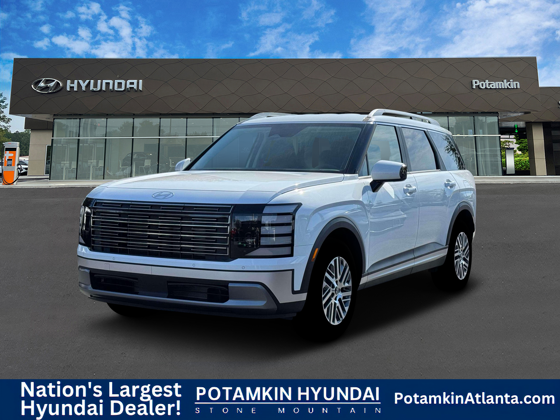 New 2026 Creamy White Pearl Hyundai SEL 7P image 1