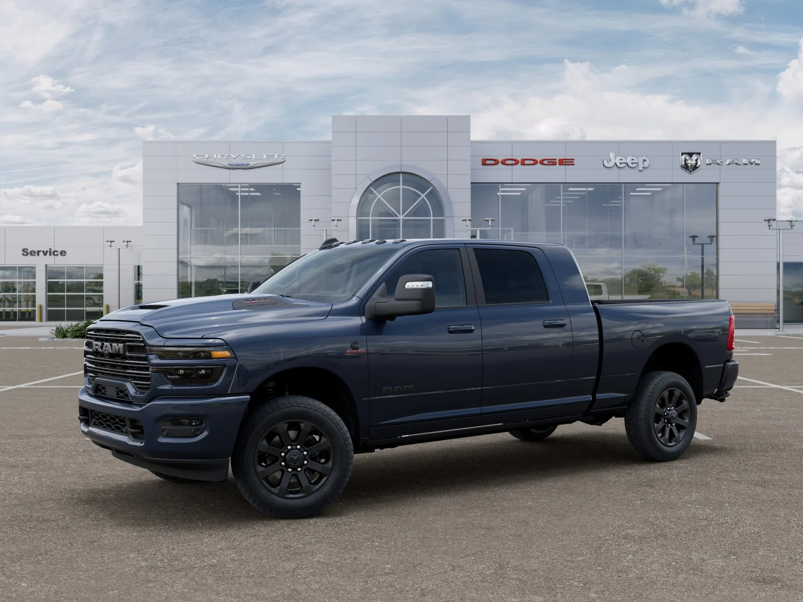 New 2026 Forged Blue Metallic Exterior Paint RAM Laramie image 2