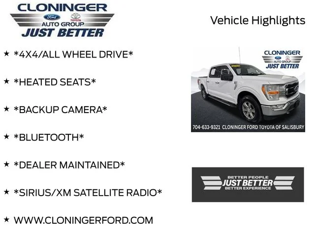 Used 2021 White Ford XLT image 3