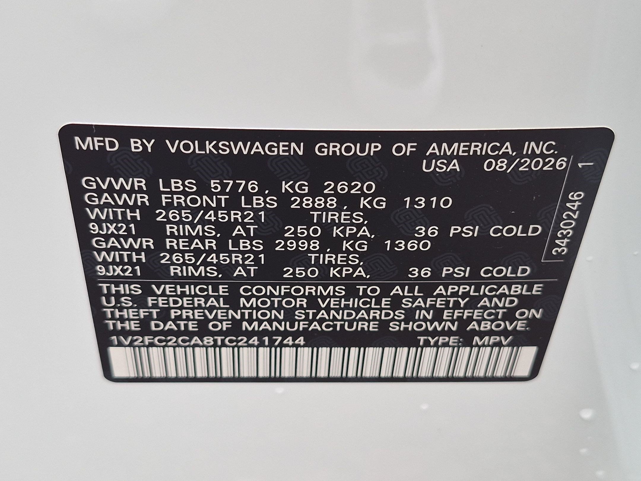 New 2026 Opal White Pearl Volkswagen 2.0T SEL Premium R-Line image 17