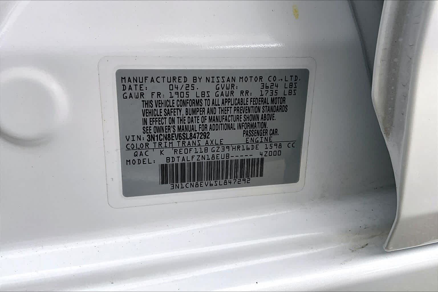 2025 Nissan Versa Sedan SV - Photo 33