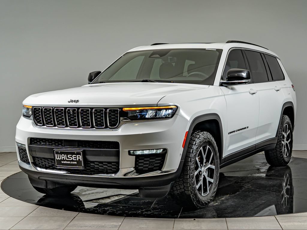 Used 2024 Bright White Clearcoat Jeep Limited image 1