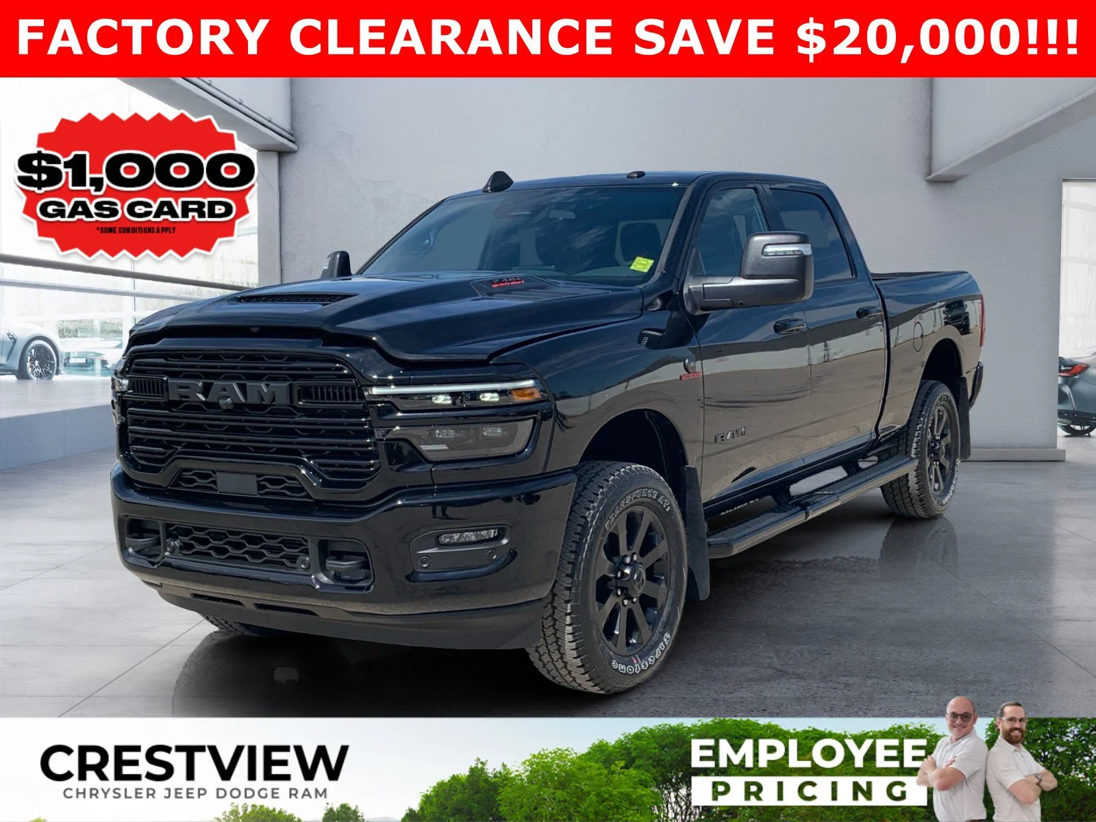 New 2026 Diamond Black Crystal Pearl Ram Laramie image 1