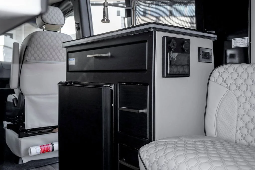 New 2026 Tenorite Gray Metallic Midwest Automotive Designs FD2 w/ Dual Rear Bench Overland Package, 540AH, Solar and 2.5KW Cummins Onan Generator image 125