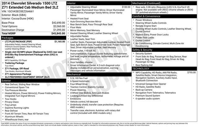 2014 Chevrolet Silverado 1500 LTZ