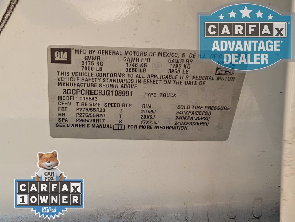 Certified Used 2018 SUMMIT WHITE Chevrolet LT image 33