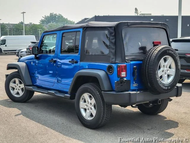Used 2016 Blue Jeep Unlimited Sport image 7