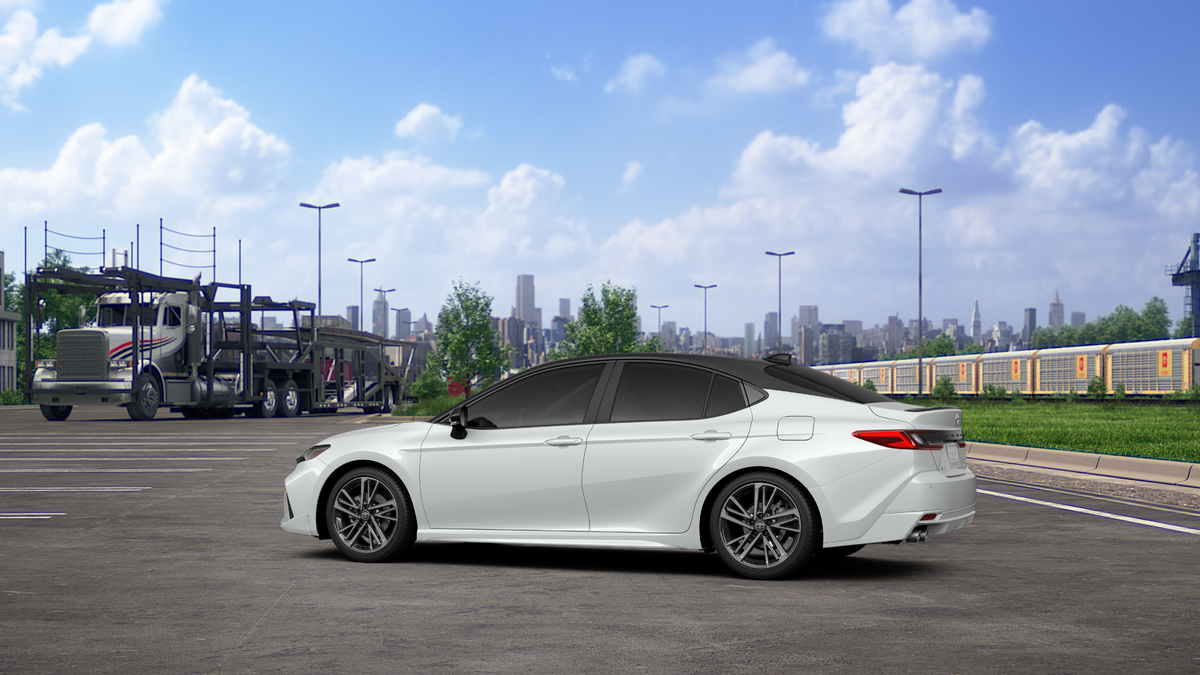 New 2027 Wind Chill Pearl with Midnight Black Metallic roof Toyota XSE image 5
