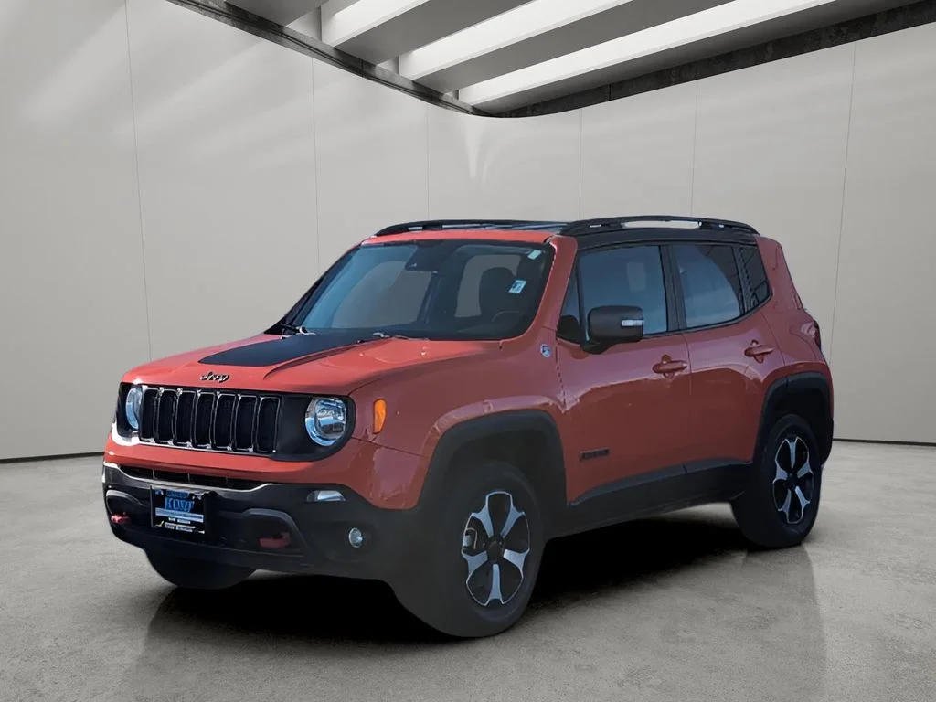 Used 2021 Omaha Orange Clearcoat Jeep Trailhawk image 1
