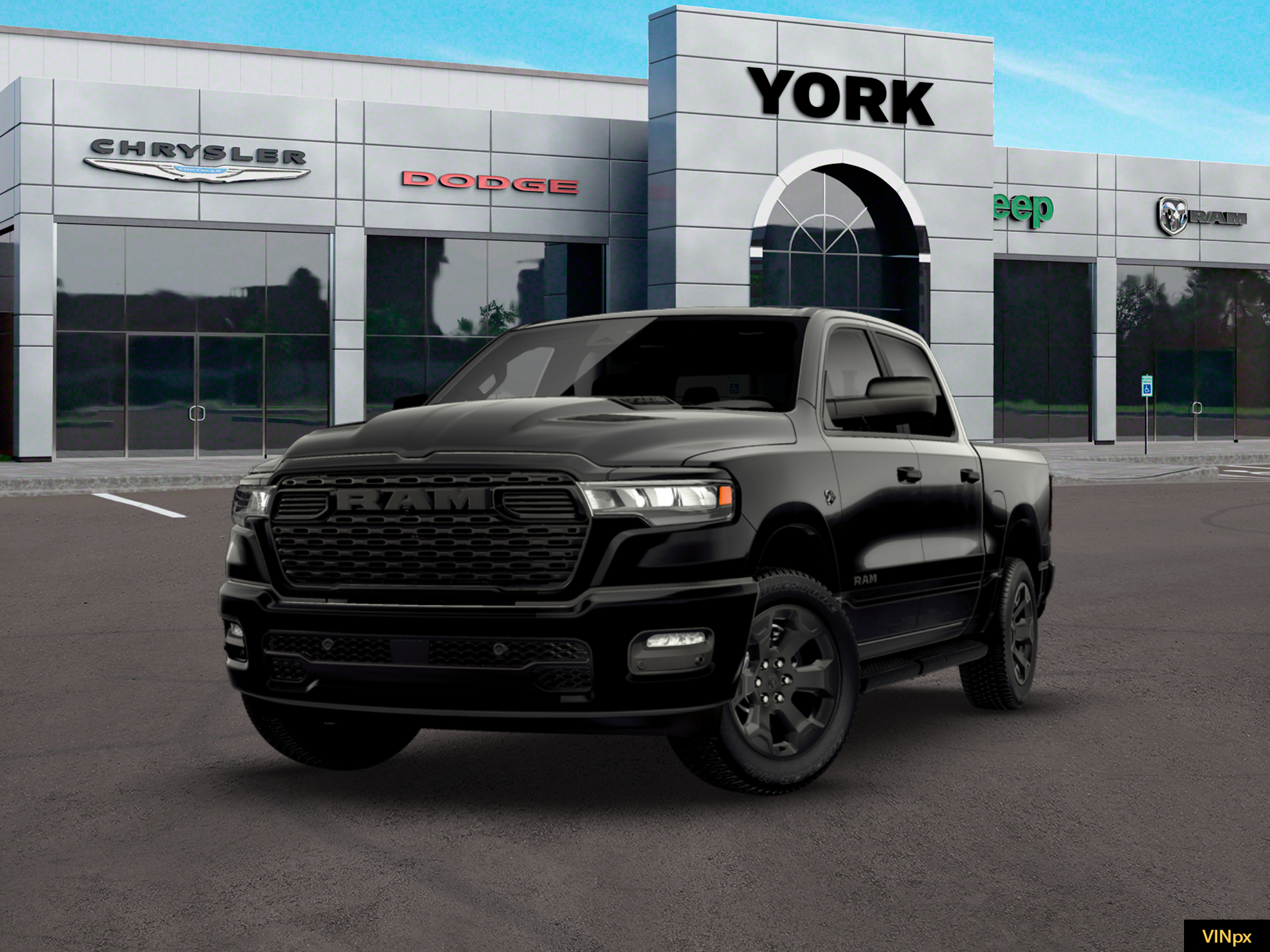 New 2026 Diamond Black Crystal Pearlcoat RAM Express image 1