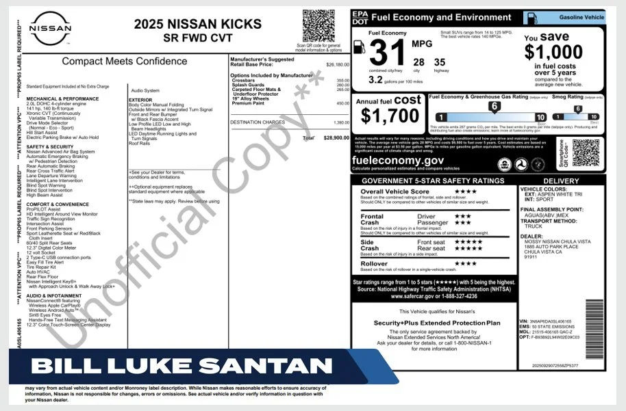 2025 Nissan Kicks