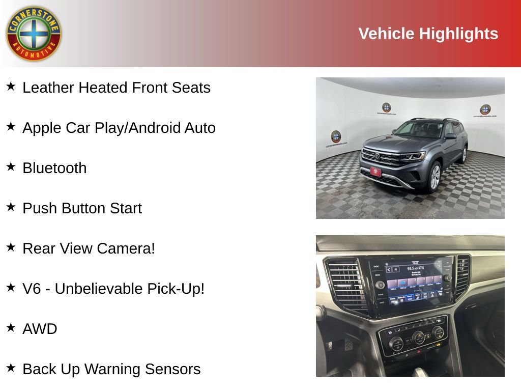 Certified 2023 Volkswagen Atlas SE w/Tech with VIN 1V2HR2CA5PC528455 for sale in Elk River, Minnesota