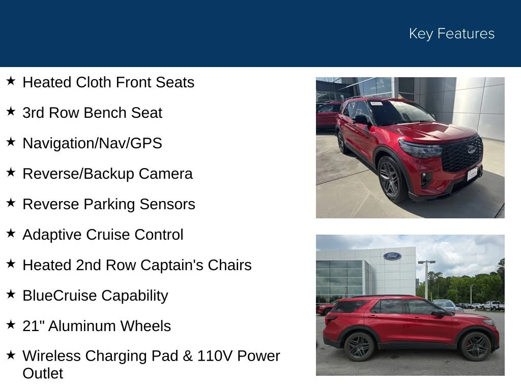 Certified Used 2025 Rapid Red Metallic Tinted Clearcoat Ford ST-Line image 32