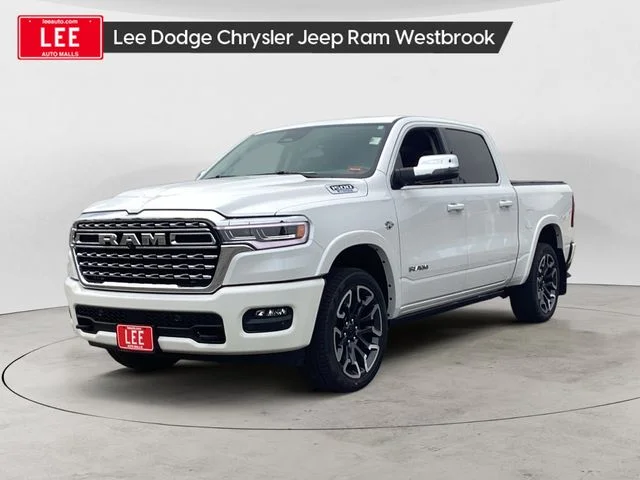 New 2026 Ivory White Tri-Coat Pearlcoat Ram LIMITED LONGHORN CREW CAB 4X4 5
