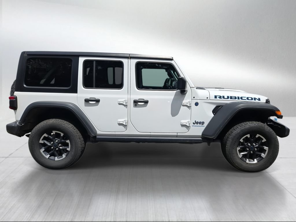 Used 2024 Bright White Clearcoat Jeep Rubicon 4xe image 2