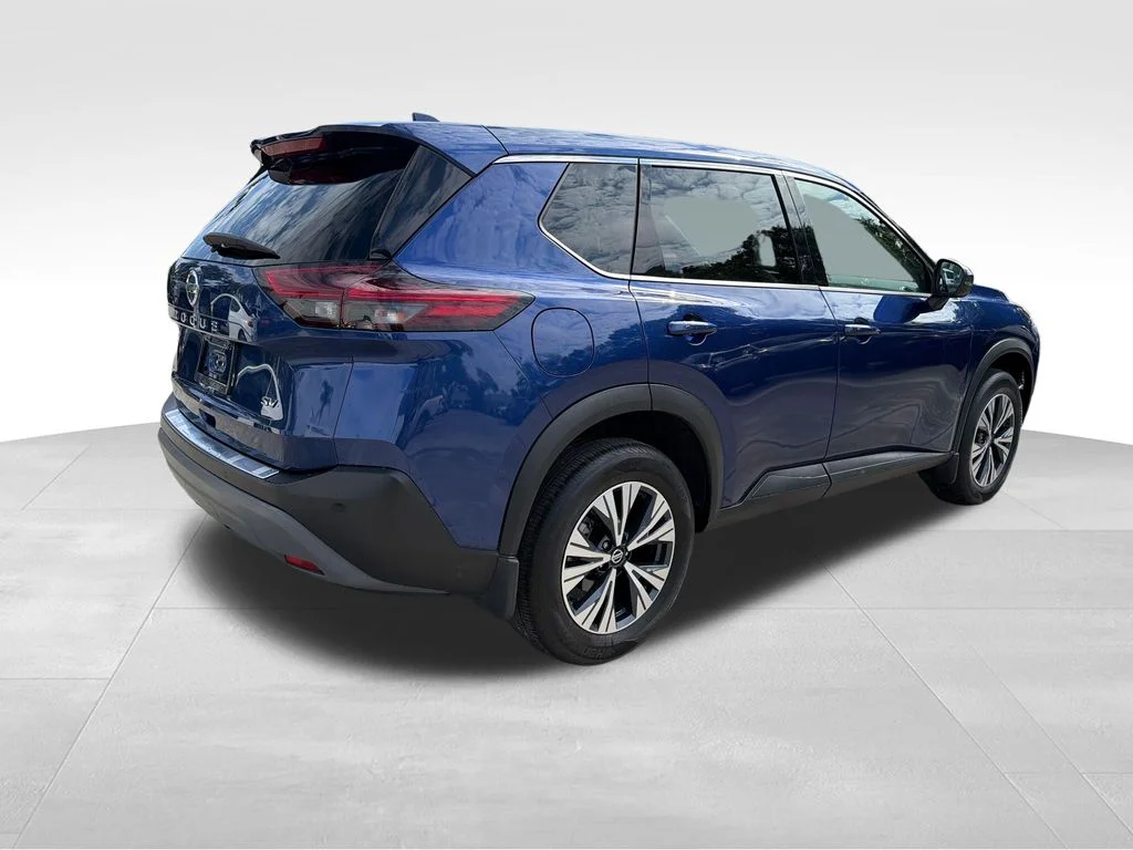 Certified Used 2021 Blue Nissan SV image 8