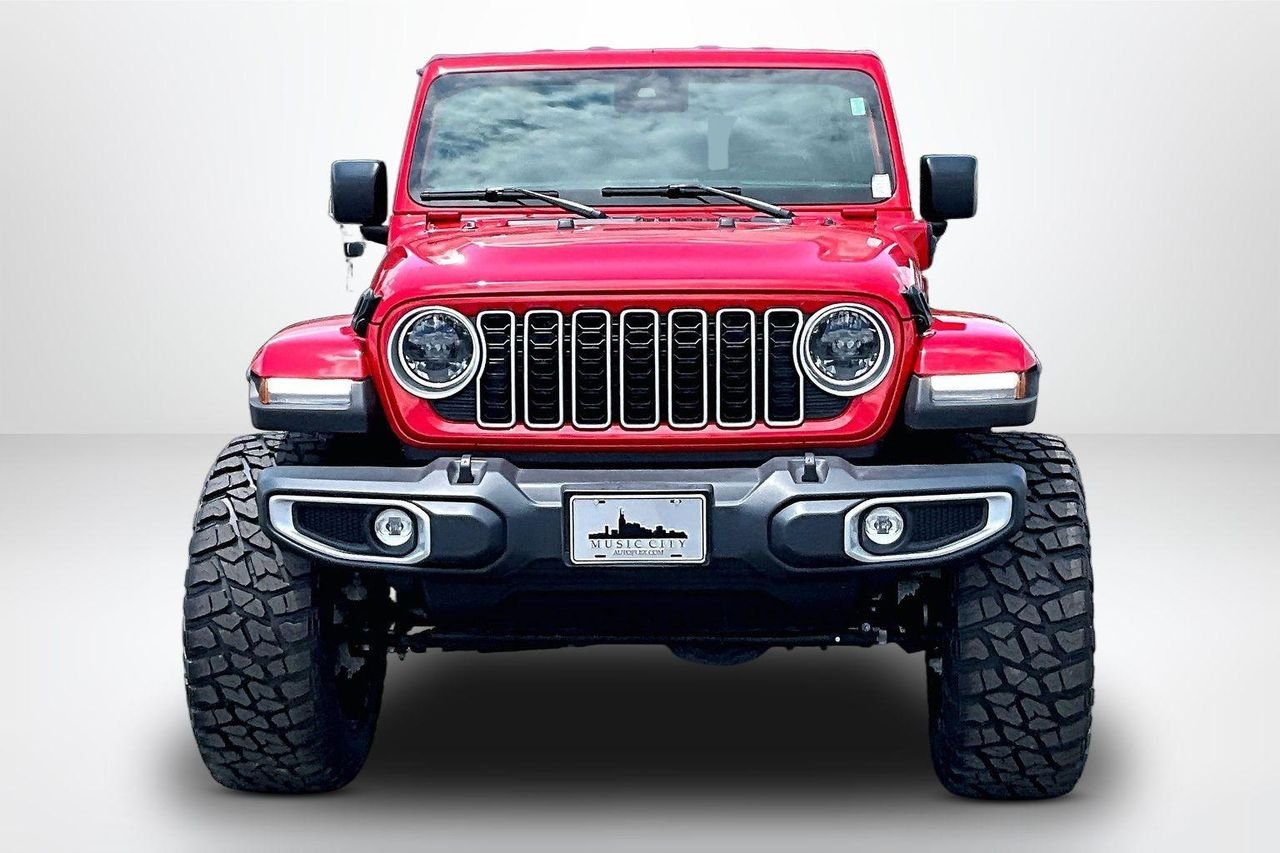 Used 2025 Firecracker Red Clearcoat Jeep Sahara 4xe image 2