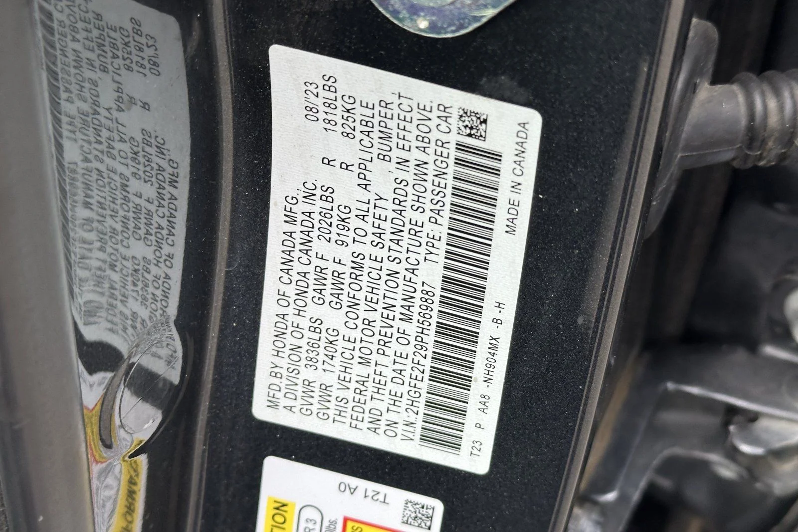 Used 2023 Meteorite Gray Metallic Honda LX image 26
