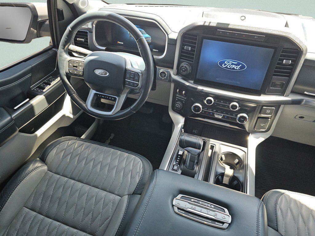 Certified Used 2022 White Metallic Ford Limited image 33