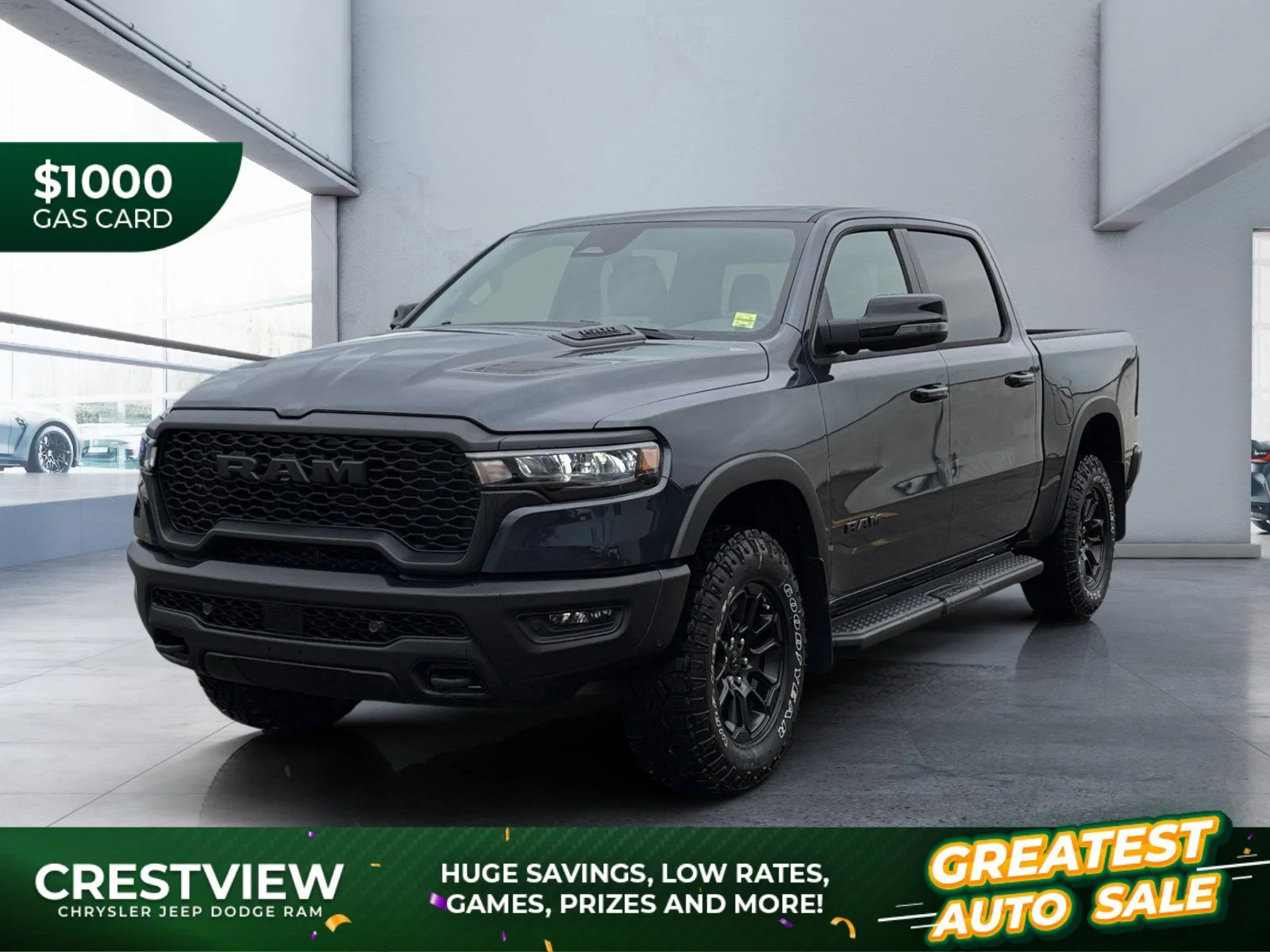 New 2026 FORGED BLUE METALLIC Ram Rebel image 1