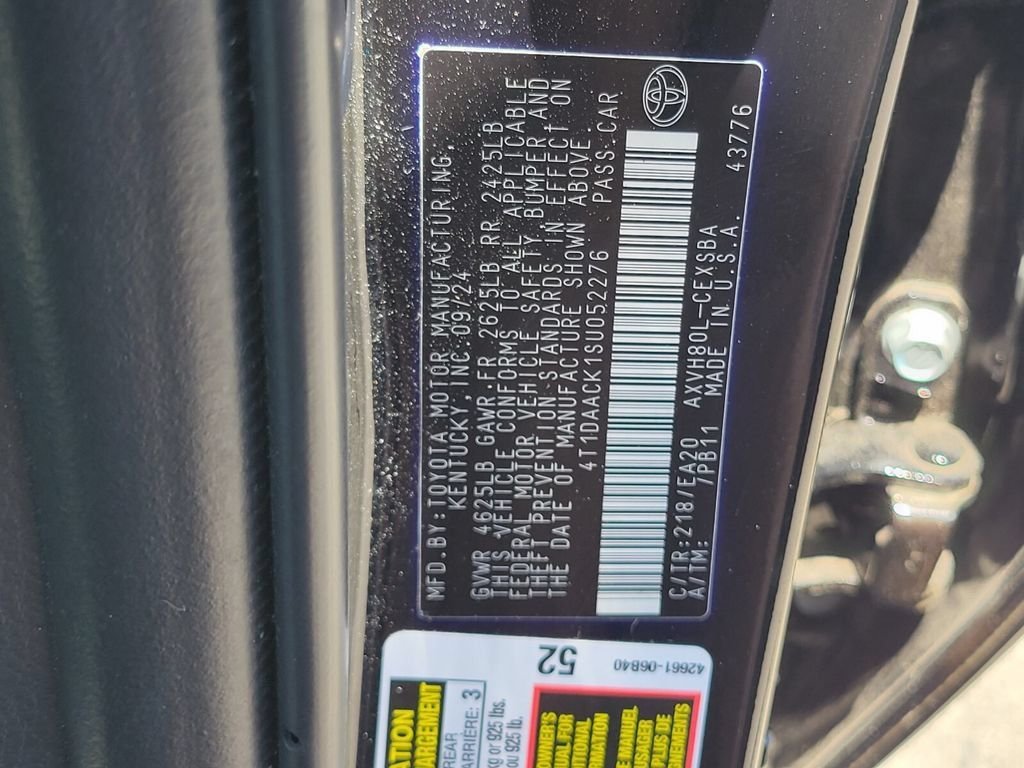 Used 2025 Midnight Black Metallic Toyota SE image 16