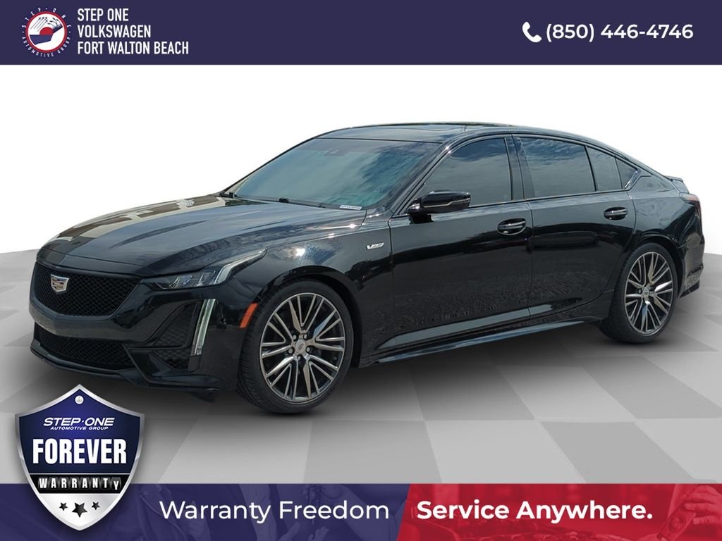 Used 2021 Black Cadillac V-Series image 1